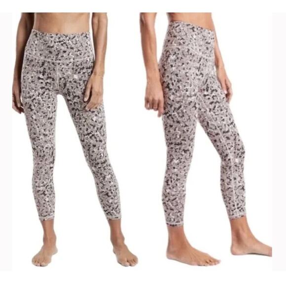 Athleta Tight Elation Textured 7/8 Size Small Meadow Decadent Chocolate - Picture 1 of 8